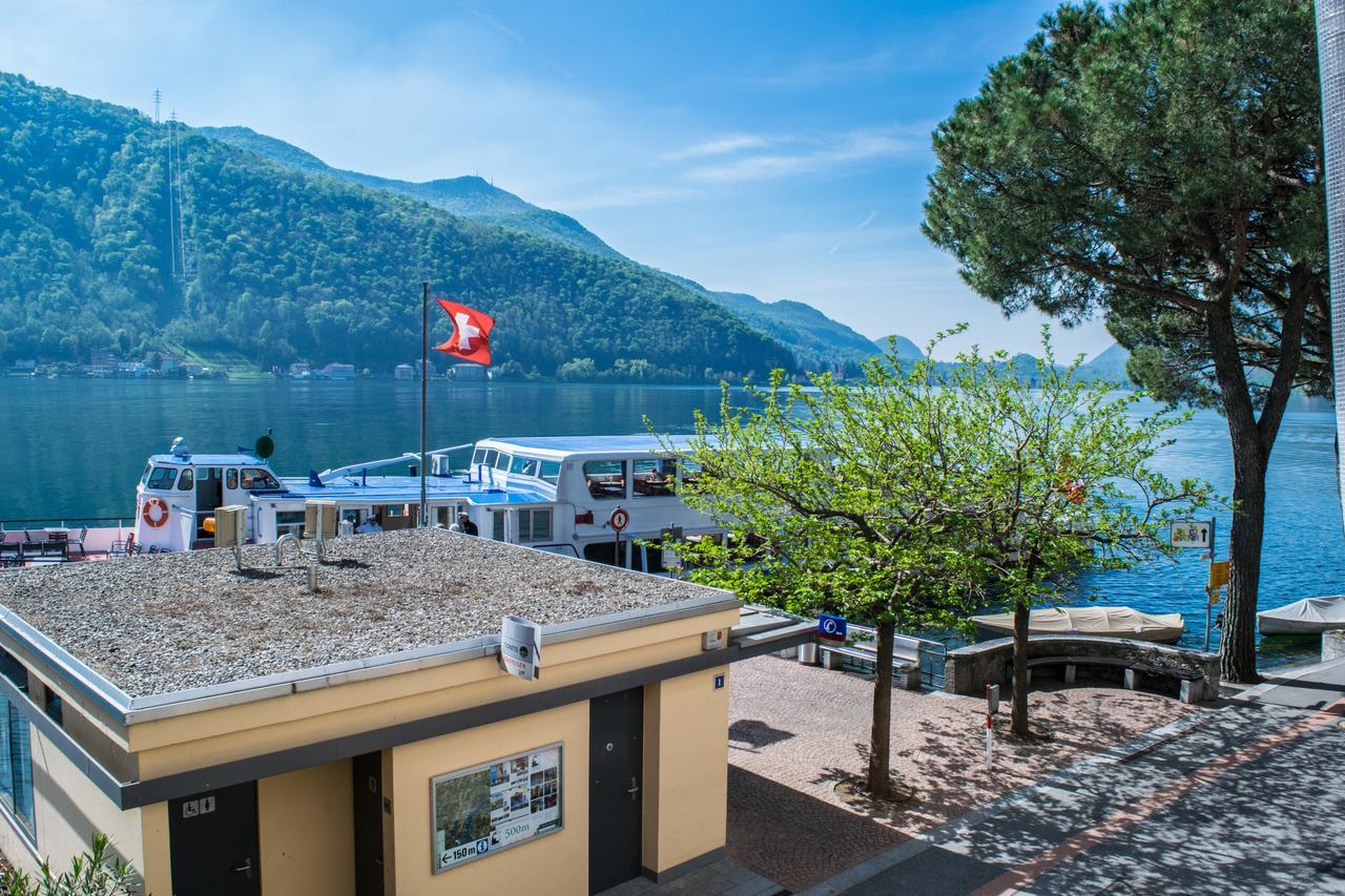 Bed and Breakfast Al Battello Morcote Exterior foto