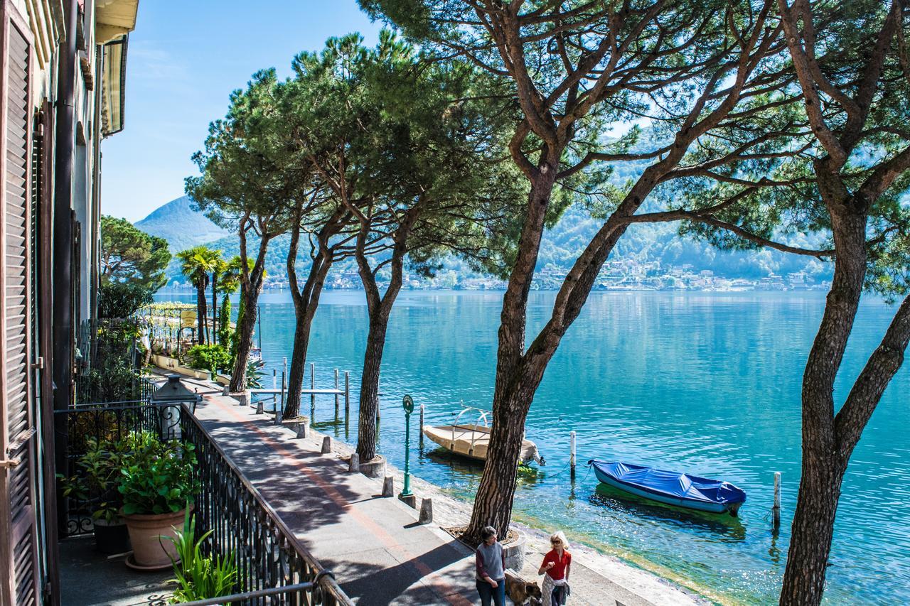 Bed and Breakfast Al Battello Morcote Exterior foto
